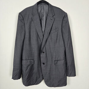 Ermenegildo Zegna Mens Trofeo Wool Blazer 48L Grey Professional Business Italy